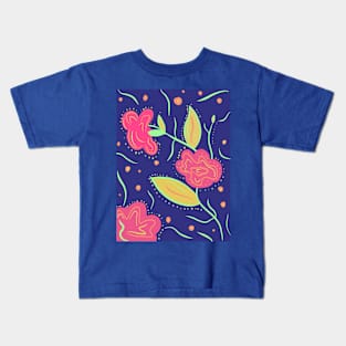 Abstract flowers Kids T-Shirt